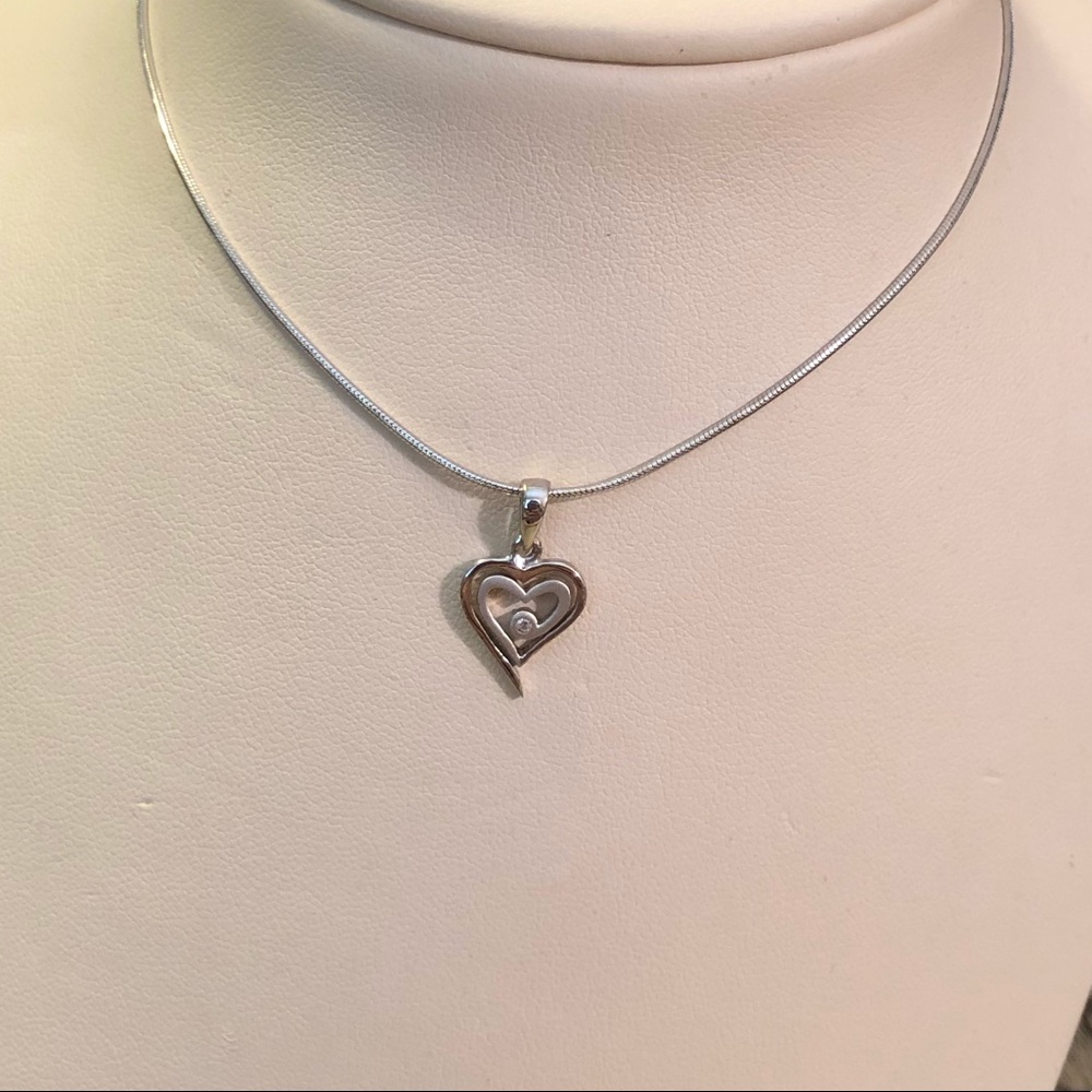 Daring Diamond Heart Necklace